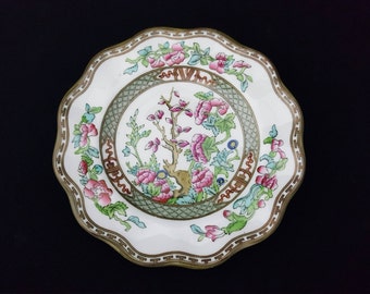 Coalport Indian Tree Luncheon Plate, English Fine Bone China