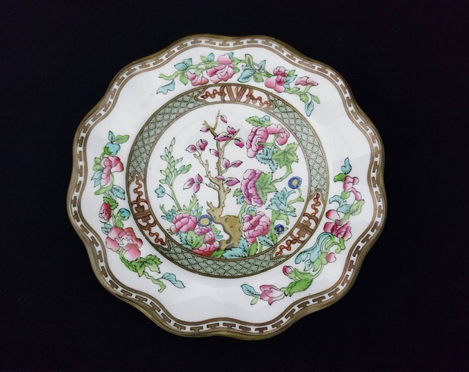 Coalport Indian Tree Luncheon Plate, English Fine Bone China