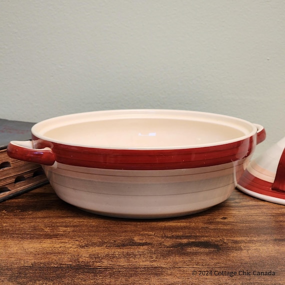 Susie Cooper Wedding Ring Tureen Casserole Dish with Handles - Art Deco Kestral Shape