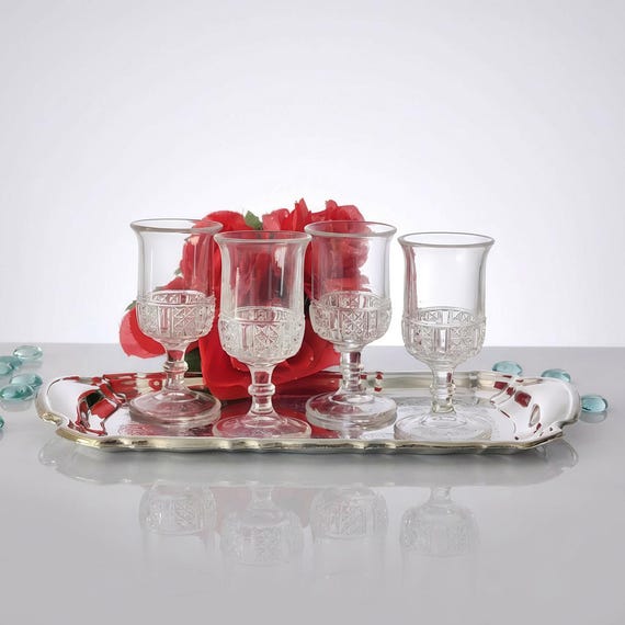 EAPG Cordial Glasses – Dalzell Gilmore & Leigh USA circa 1890s