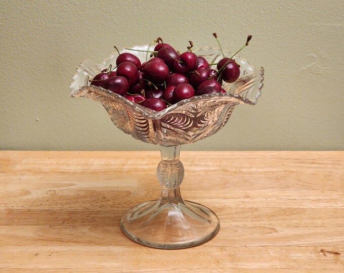 EAPG Bryce Higbee Pedestal Compote Bowl from the 19th Century