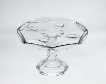 EAPG Adams & Co Victorian Baltimore Pear Gipsy Pedestal Cake Stand