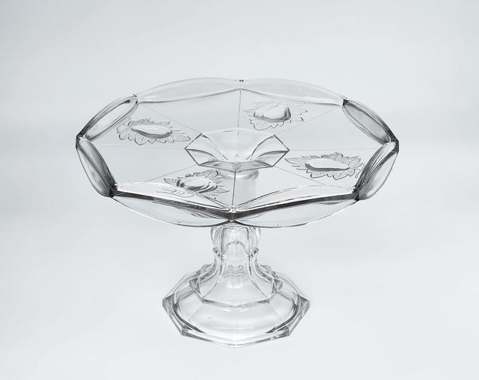 EAPG Adams & Co Victorian Baltimore Pear Gipsy Pedestal Cake Stand