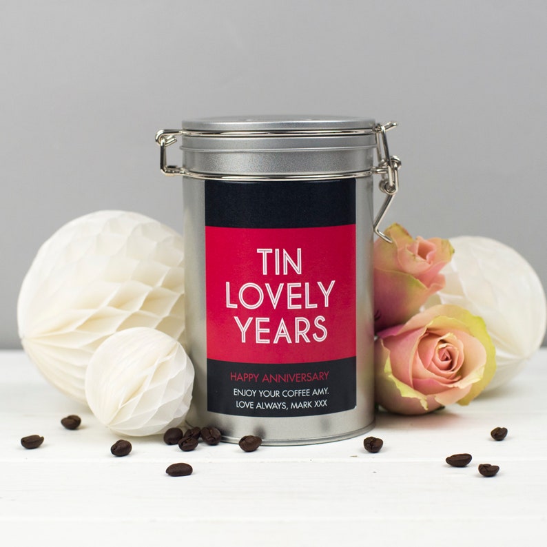 Tin Anniversary Gift Coffee Lovers Gift Novelty Coffee Etsy UK