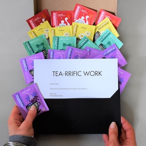 Tea Rainbow Personalised Letterbox Tea Gift