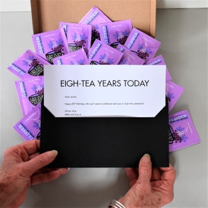 80th Birthday Tea Gift Personalised