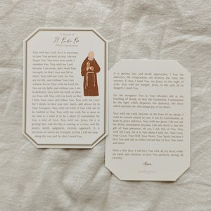 Padre Pio Prayer Card A Prayer of Padre Pio After Holy Communion ...