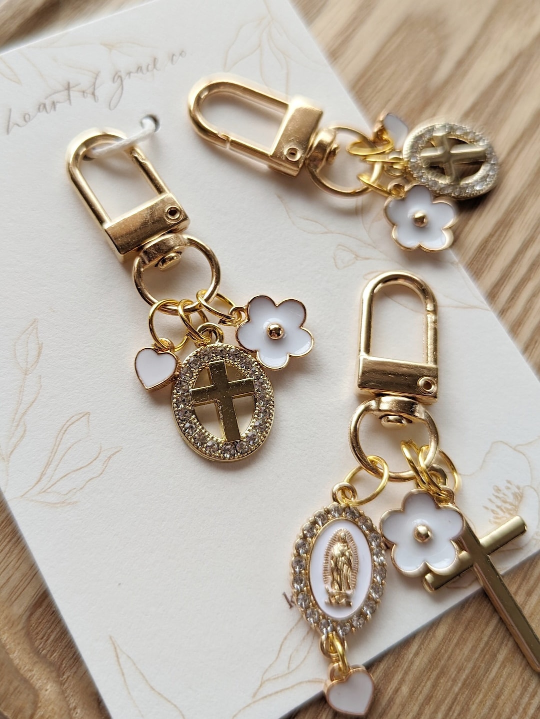 Christian Catholic Key Charm - Etsy