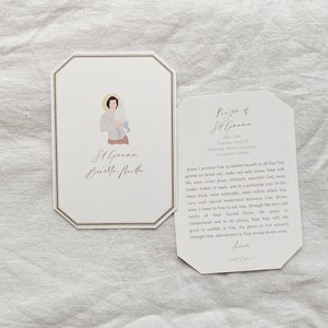 Santa Gianna Beretta Molla / Estampa de oración católica / Santos católicos