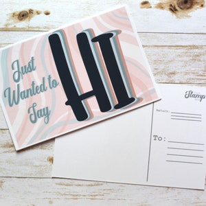 Wanted to Say Hi Postcard Stationery Postal Service Mail 4x6