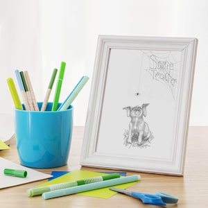 Charlotte’s Web Some Teacher art sketch Wilbur the pig pencil drawing Children’s book art Thank you gift for teacher end of year gift