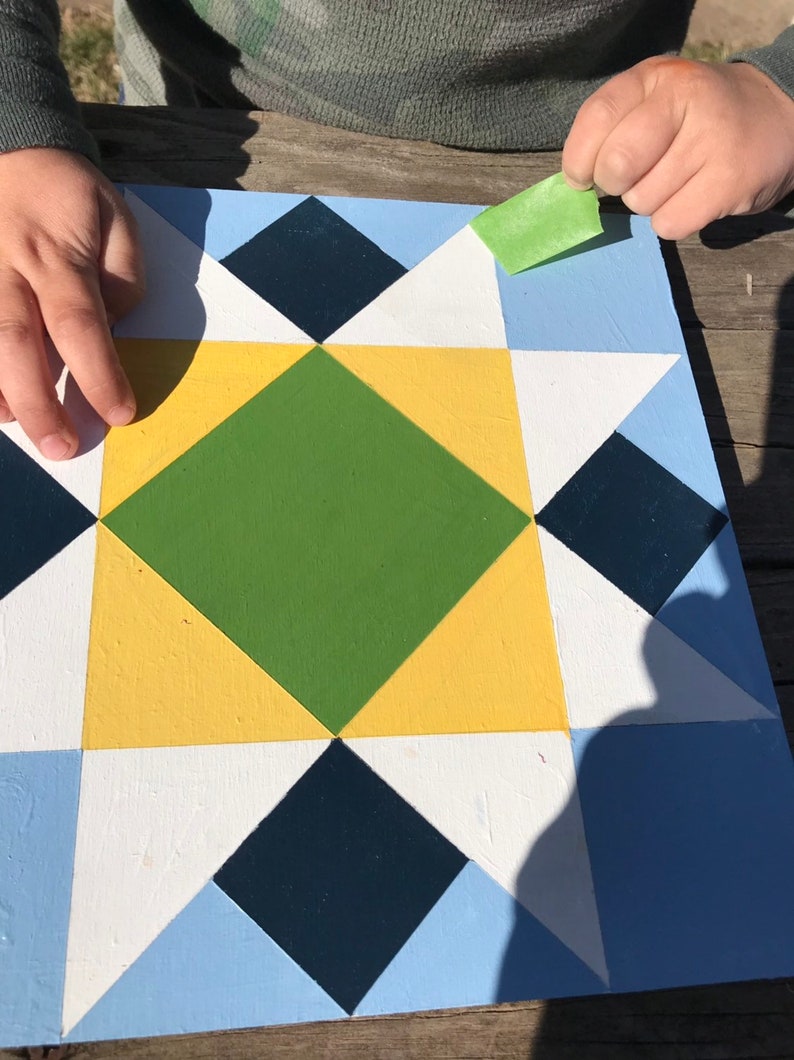 DIY barn quilt painting kit Craft kit board tape paint Etsy