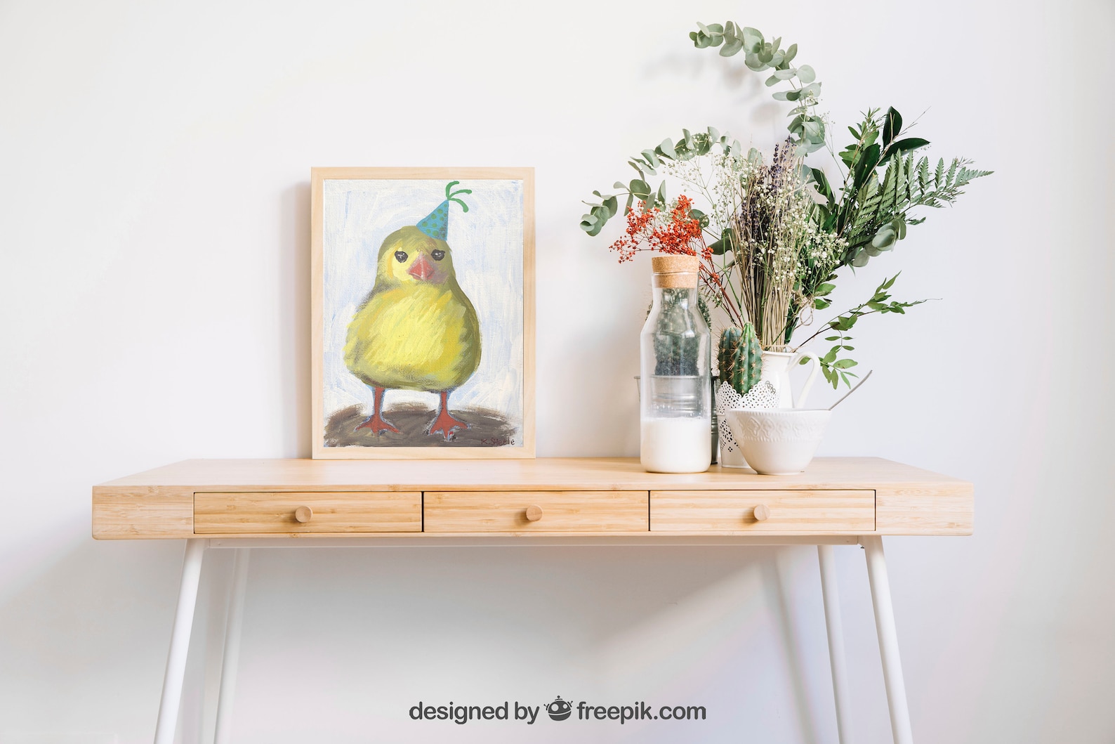Funny Chicken Wall Art Quirky Chicken Painting Modern Etsy
