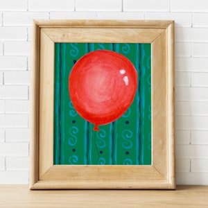 Goodnight Moon balloon fine art print Three little bears sitting in chairs Cow jumping over the moon Runaway bunny book themed nursery art