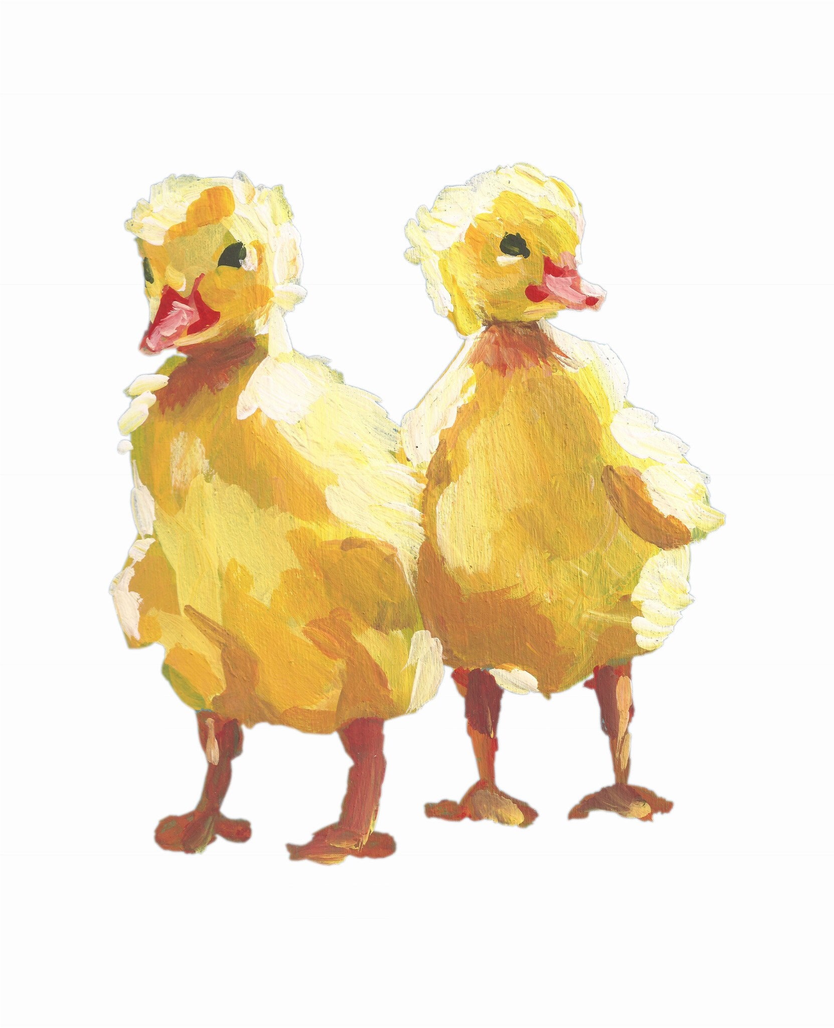 Duckling Nursery Wall Art Set of 3 Prints, Baby Farm Animal Nursery ...