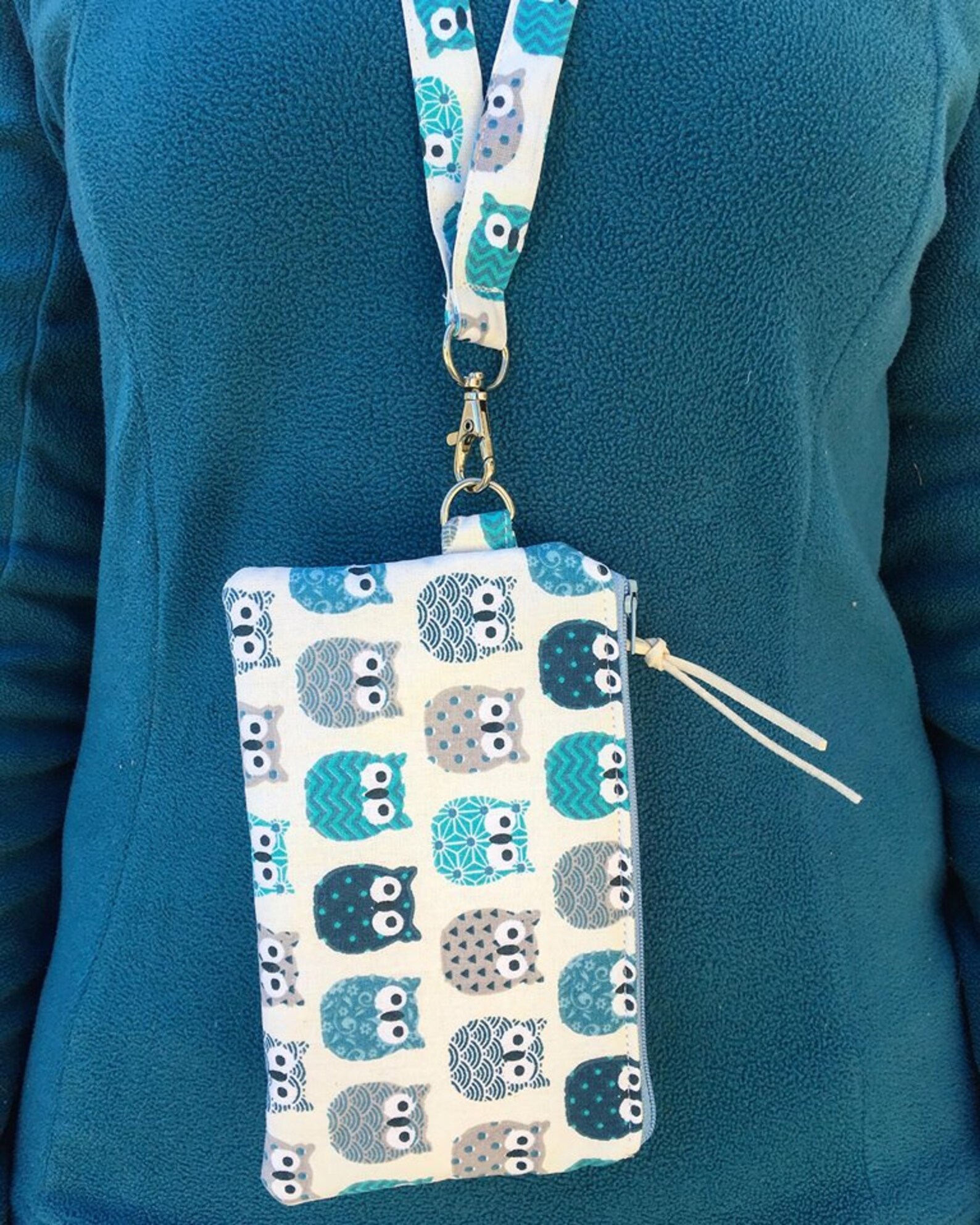 Owls Zipper Pouch Phone Pouch Lanyard Travel Wallet Iphone Etsy