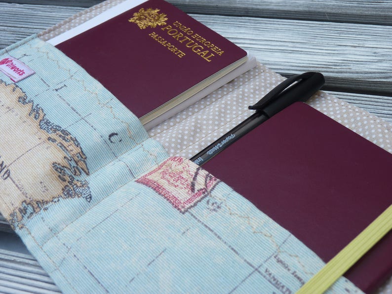 Travel Organizer Passport Holder Holder for 2 Passports Etsy
