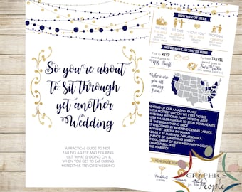 Wedding Program Infographic - Totally fun & unique