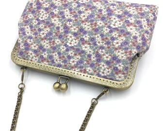 Chinese vintage clutch bag, clutch purse, floral clutch, sakura clutch, handbag, shoulder bag, handcrafted