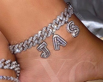 Diamond initial anklet 2025