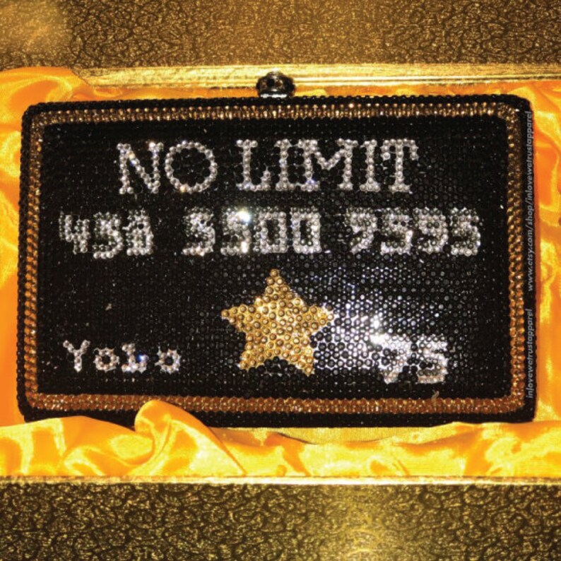 Crystal Money Clutch Purse Etsy