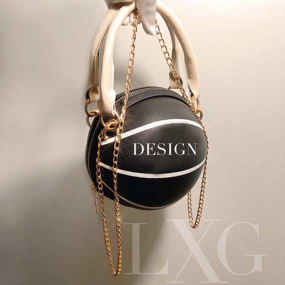 Basketball Purse Black Etsy