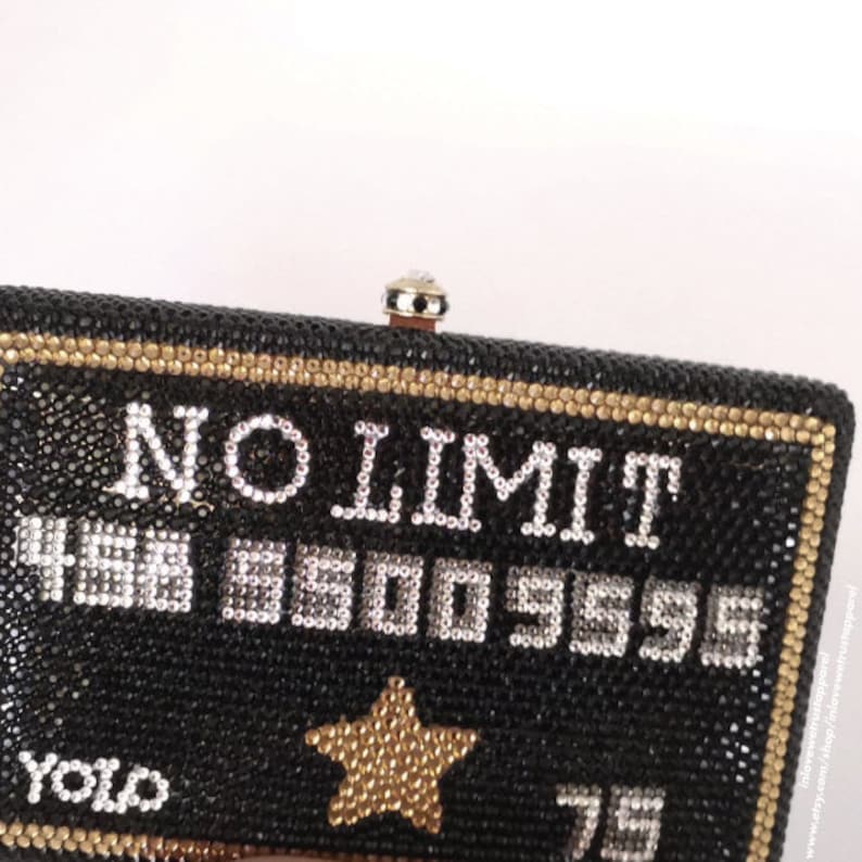 Crystal Money Clutch Purse Etsy