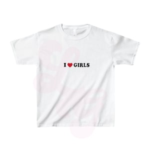I Love Girls Crop Top or Tank Top - Etsy