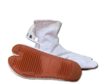 Traditional Japanese Tabi Boots White - Short