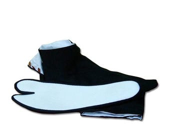 Black authentic traditonal Japanese Tabi socks