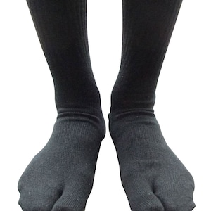 Black Cotton Tabi Socks