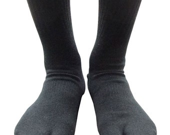 Black Cotton Tabi Socks