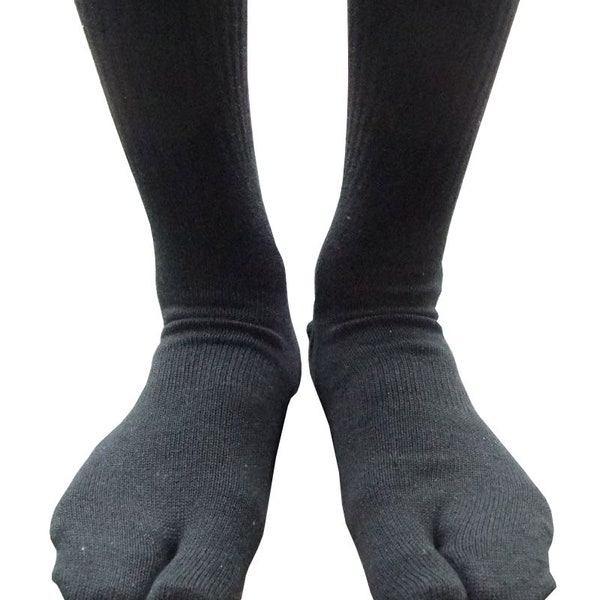 Black Cotton Tabi Socks