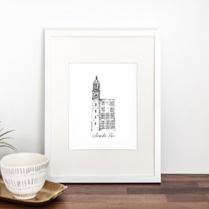 Scranton Lace Factory Art // Landmark Illustration Print