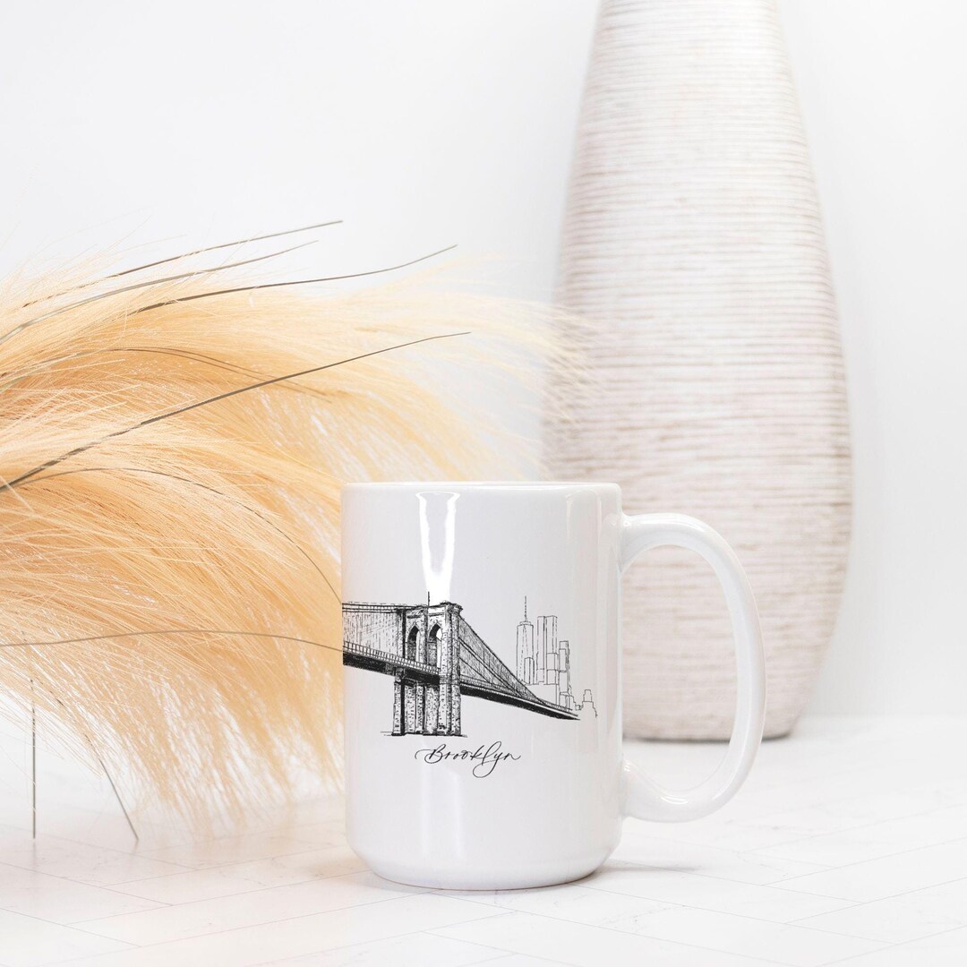 Brooklyn Bridge Mug 15oz Etsy