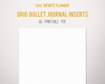 A5 Square Grid Page - Bullet Journal Printable