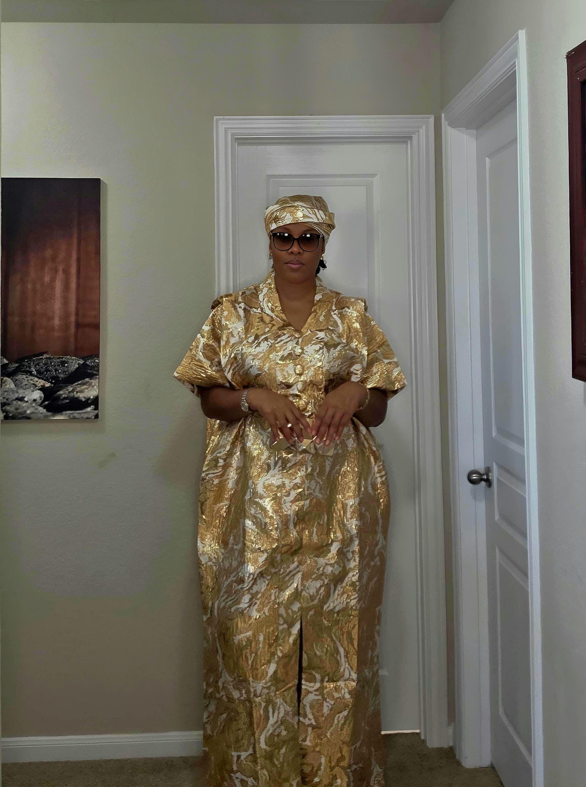 sparkly gold formal dress Ankara Fashion Graphics, royal blue gold, African dress, black woman S –  MUJKA CLIPARTS