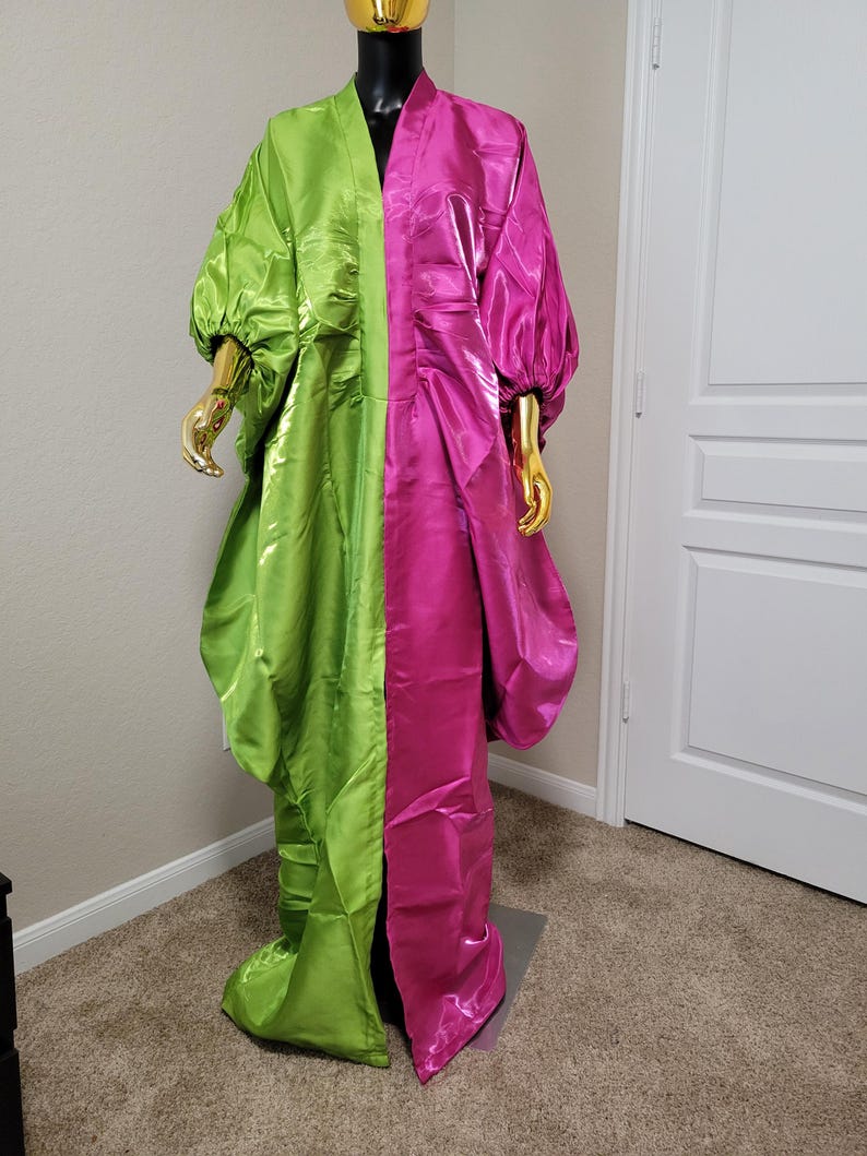 Ready to Ship Liquid Mikado Kaftan Rich Aunty Bubu Kaftan African Boubou Plus Size Kaftan With