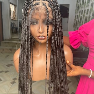 Knotless Braids Full Lace Wig Box braids