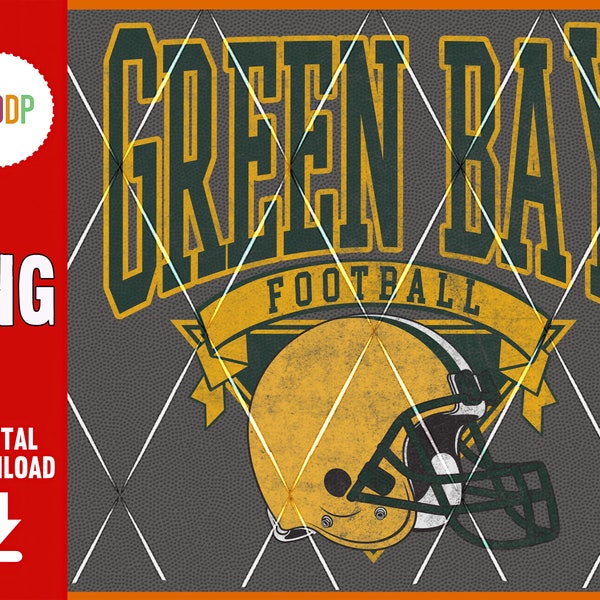 Green Bay Football PNG, Football Team PNG, Green Bay Football Sweatshirt, Football png, Vintage Green Bay Tee