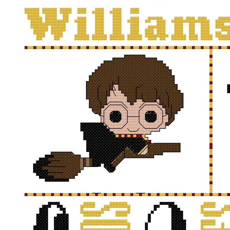Harry Potter Baby Announcement Cross Stitch Pattern Baby Cross | Etsy