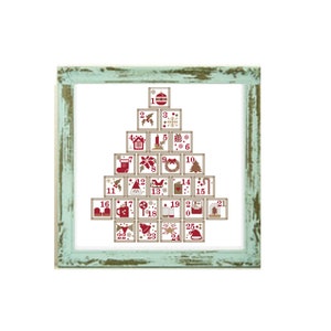 scandinavian christmas Tree cross stitch Modern Christmas Christmas Home Decor Noel Christmas Calendar  christmas stitching