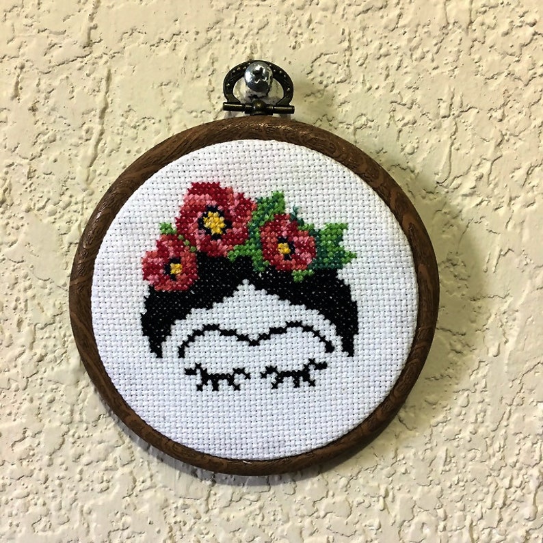 Frida Cross Stitch Pattern Frida Kahlo Modern Cross Stitch - Etsy