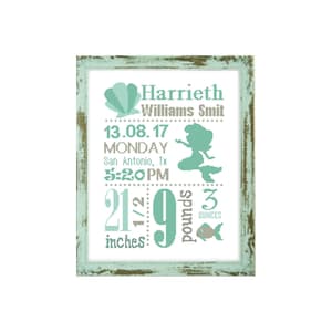 Mermaid Baby Cross stitch pattern Custom Cross Stitch baby cross stitch custom cross stitch Birth Announcement mermaid cross stitch