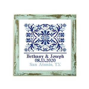 Wedding cross stitch pattern Wedding Gift custom cross stitch Wedding modern cross stitch pattern, personalized counted  love cross stitch