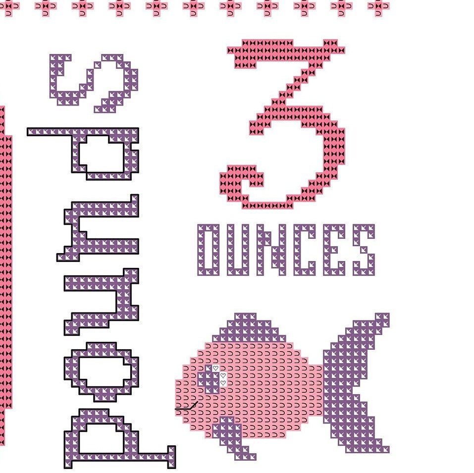 Mermaid Baby Cross Stitch Pattern DIY Cross Stitch Baby Cross | Etsy