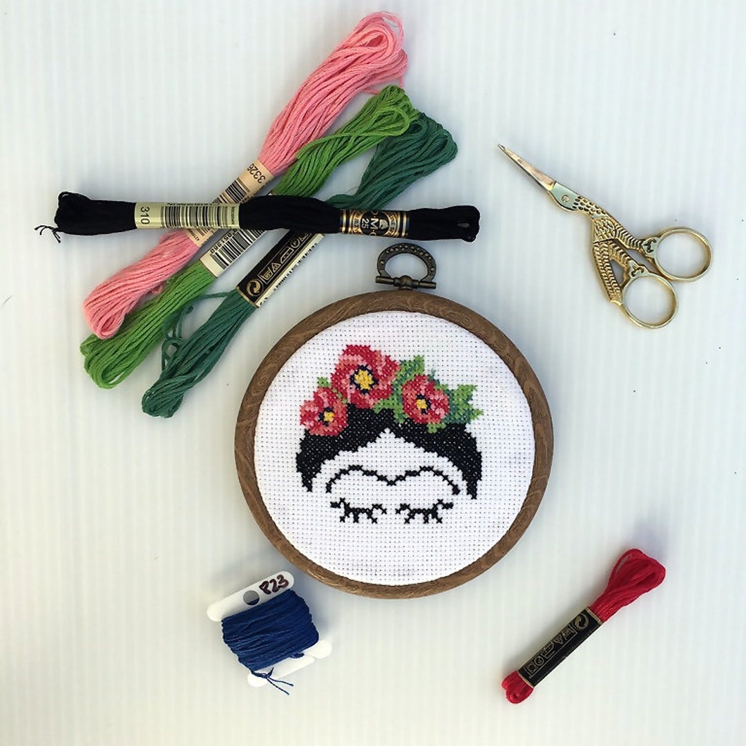 Frida Cross Stitch Pattern Frida Kahlo Modern Cross Stitch Easy Cross ...