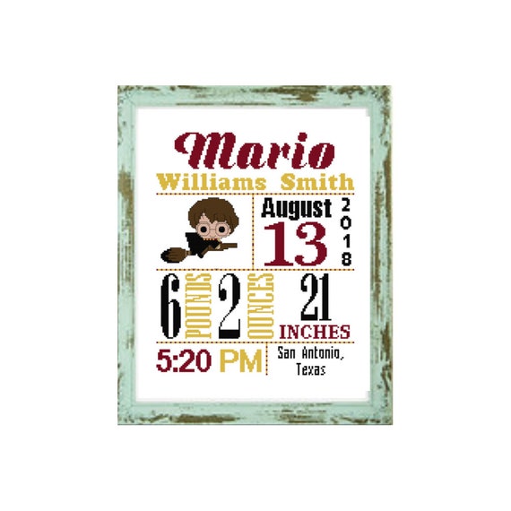 harry potter birth announcement