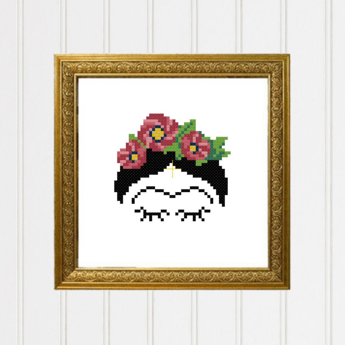 Frida Cross Stitch Pattern Frida Kahlo Modern Cross Stitch | Etsy