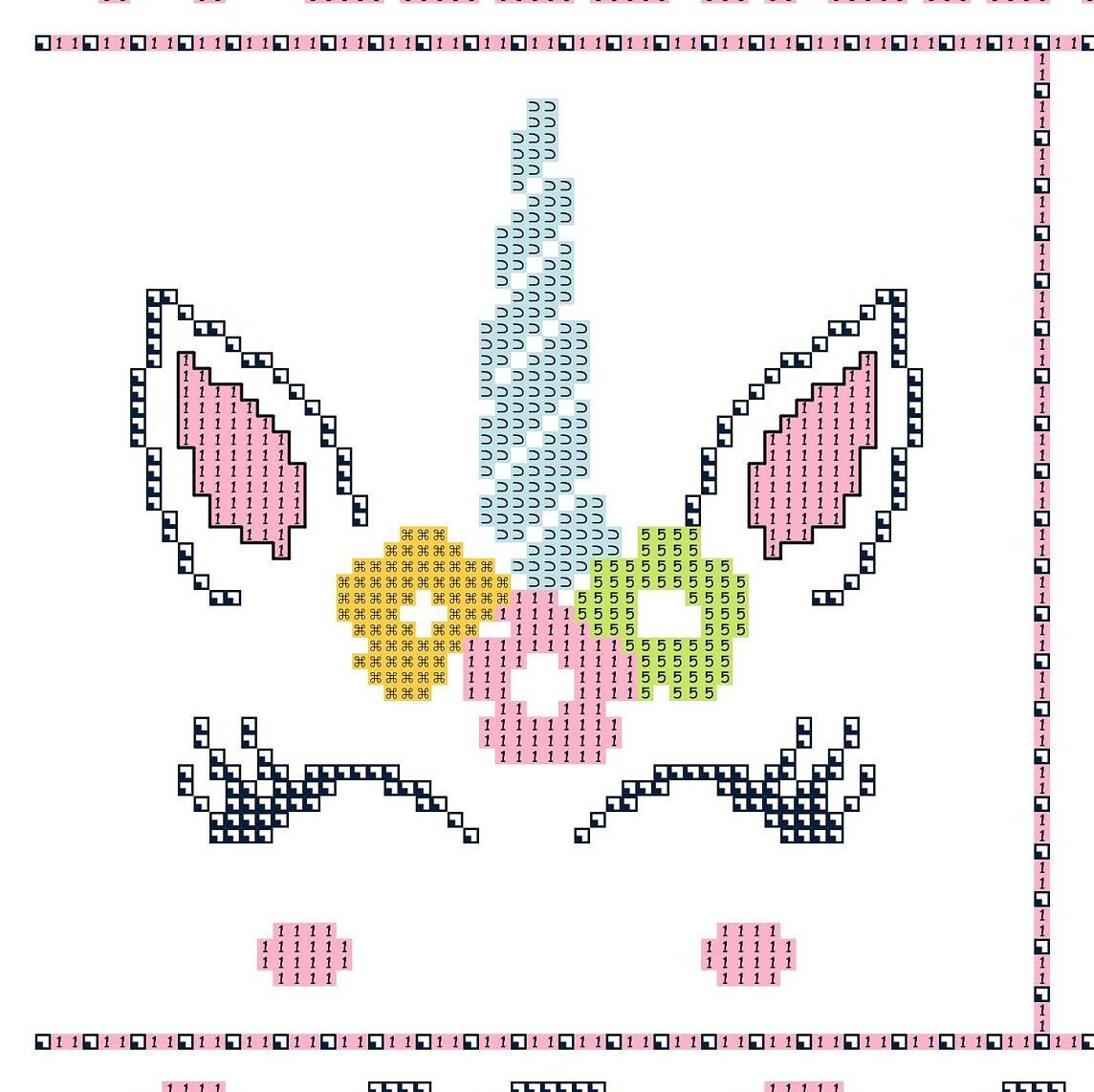 Unicorn Baby Cross Stitch Unicorn Cross Chart Baby Cross Etsy